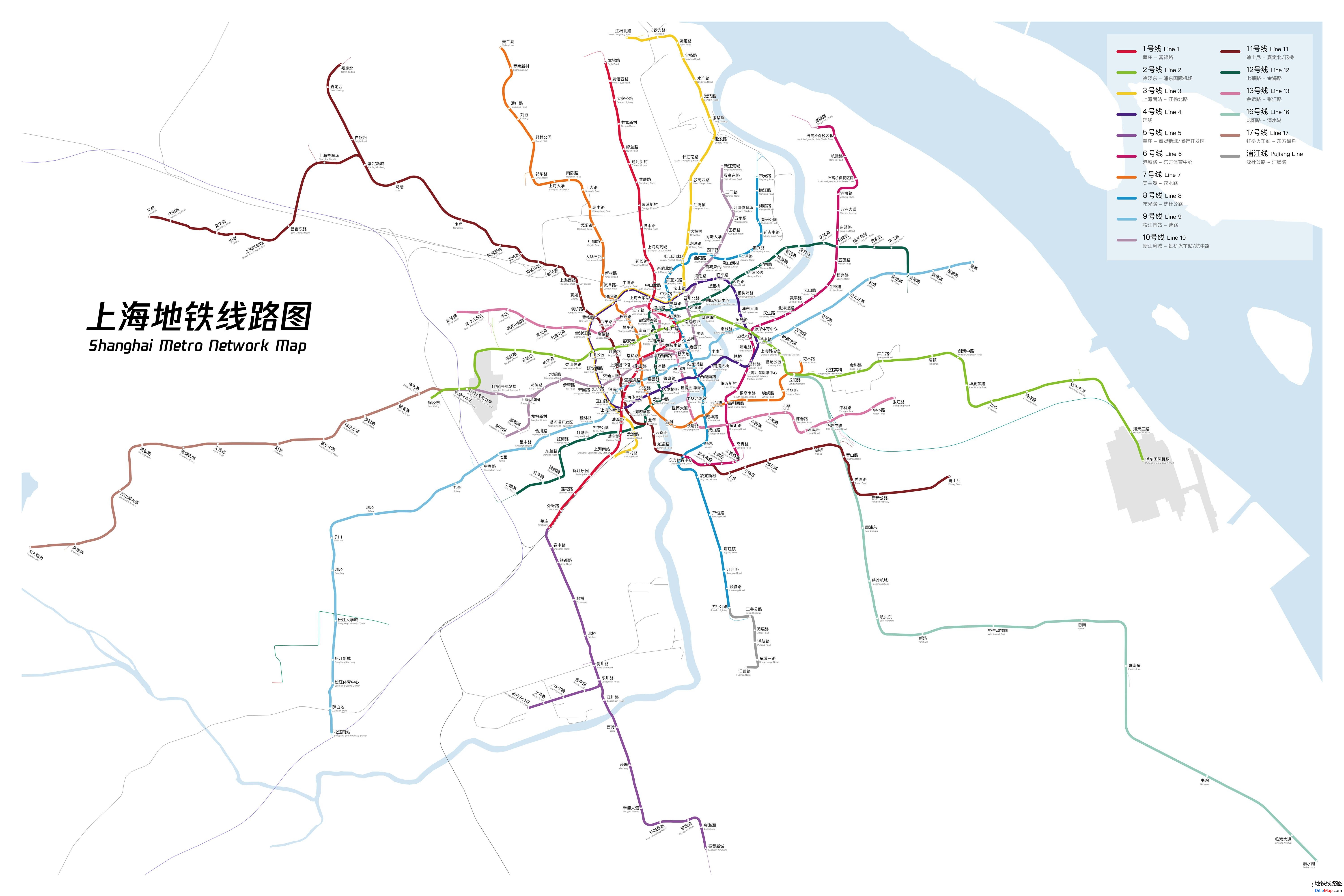 上海最新地铁线路图全景解析🚇