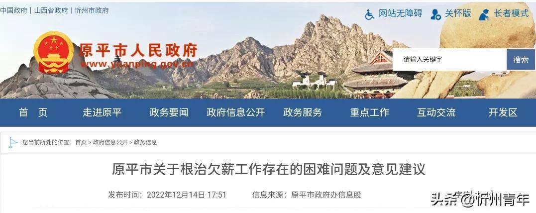 原平政府最新观点论述解析